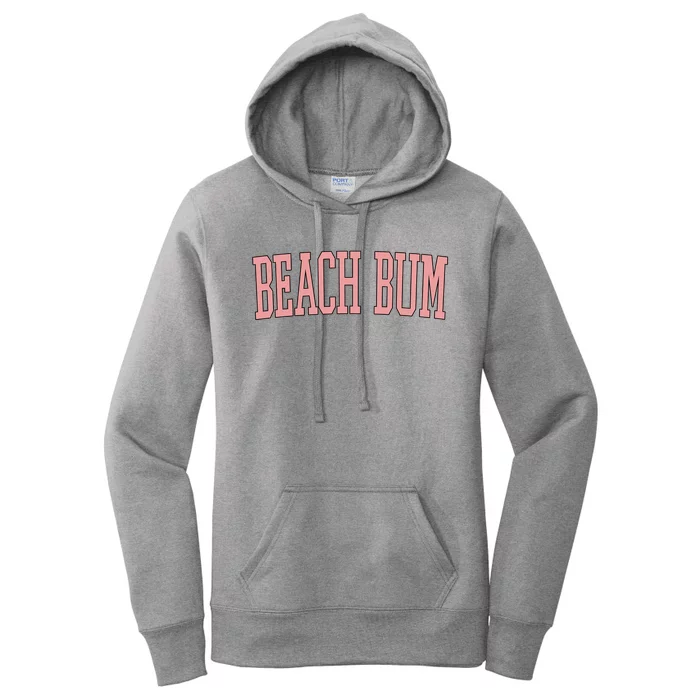 Beach Bum Retro Summer Women's Pullover Hoodie