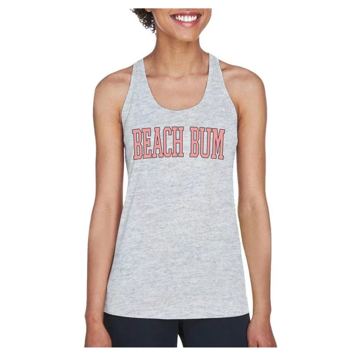 Beach Bum Retro Summer Women's Racerback Tank