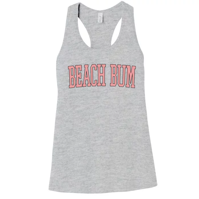 Beach Bum Retro Summer Women's Racerback Tank