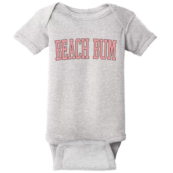 Beach Bum Retro Summer Baby Bodysuit