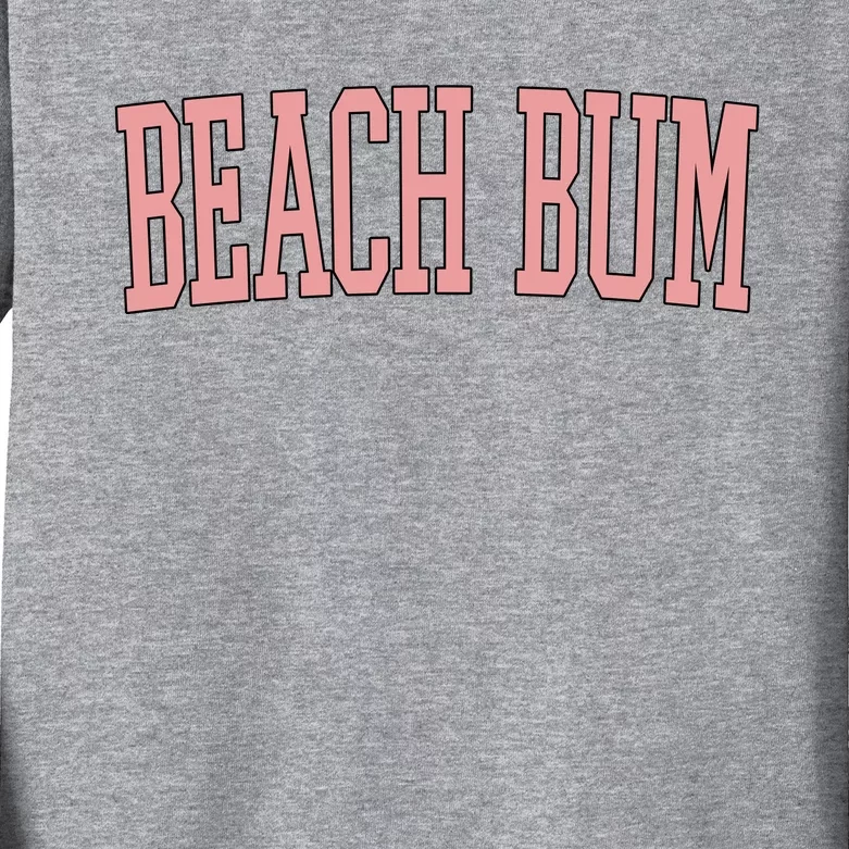 Beach Bum Retro Summer Kids Long Sleeve Shirt