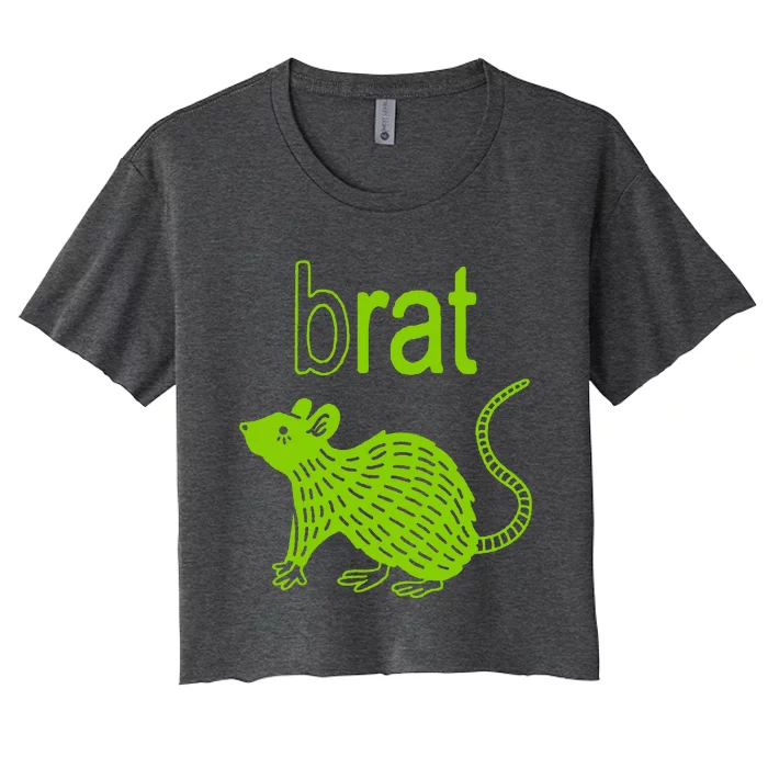 Brat B Rat Mouse Women's Crop Top Tee