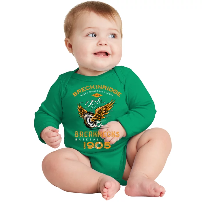 Breckinridge Breaknecks Retro Minor League Baby Long Sleeve Bodysuit