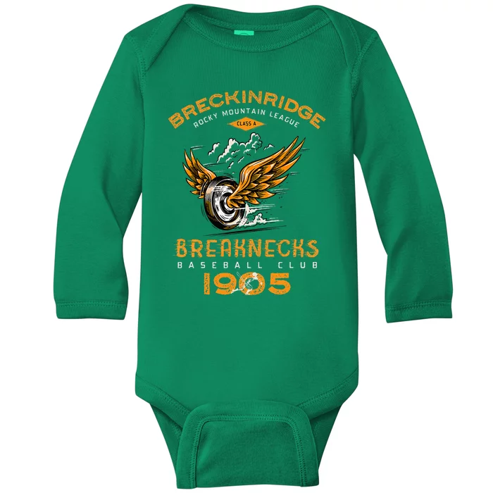 Breckinridge Breaknecks Retro Minor League Baby Long Sleeve Bodysuit