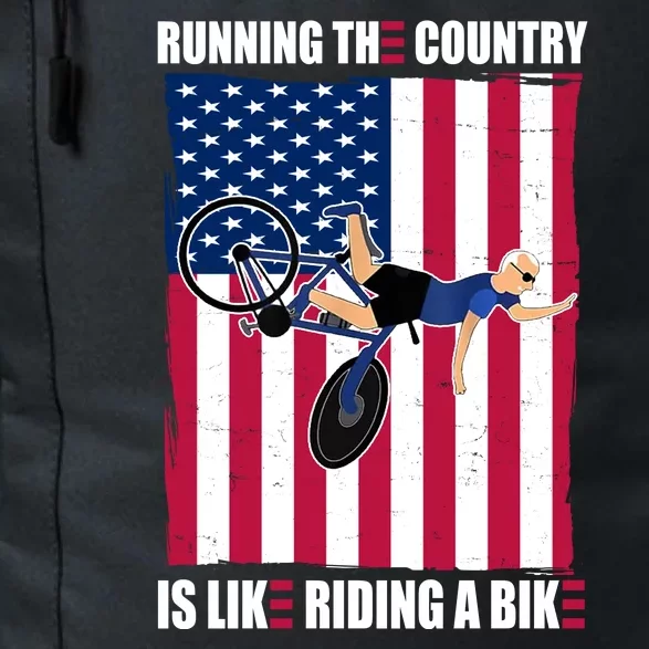 Biden Bicycle Running The Country Is Like Riding A Bike Daily Commute Backpack