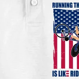 Biden Bicycle Running The Country Is Like Riding A Bike Dry Zone Grid Performance Polo