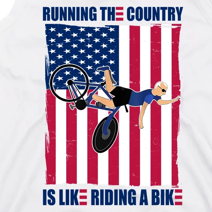 Biden Bicycle Running The Country Is Like Riding A Bike Tank Top