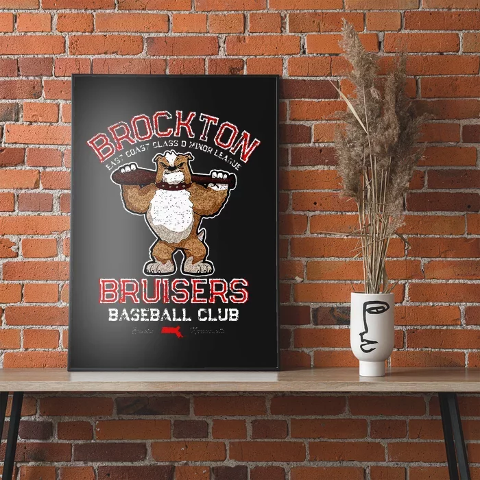 Brockton Bruisers Retro Minor League Baseball Team Poster