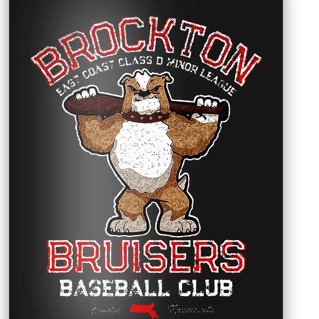 Brockton Bruisers Retro Minor League Baseball Team Poster