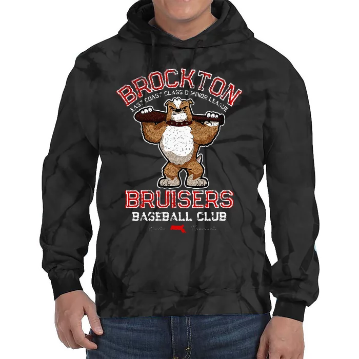 Brockton Bruisers Retro Minor League Baseball Team Tie Dye Hoodie