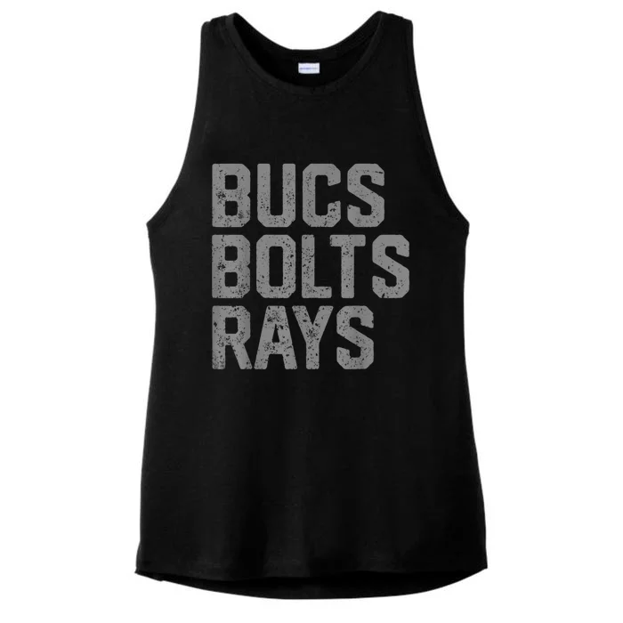 Bucs Bolts Rays Ladies Tri-Blend Wicking Tank