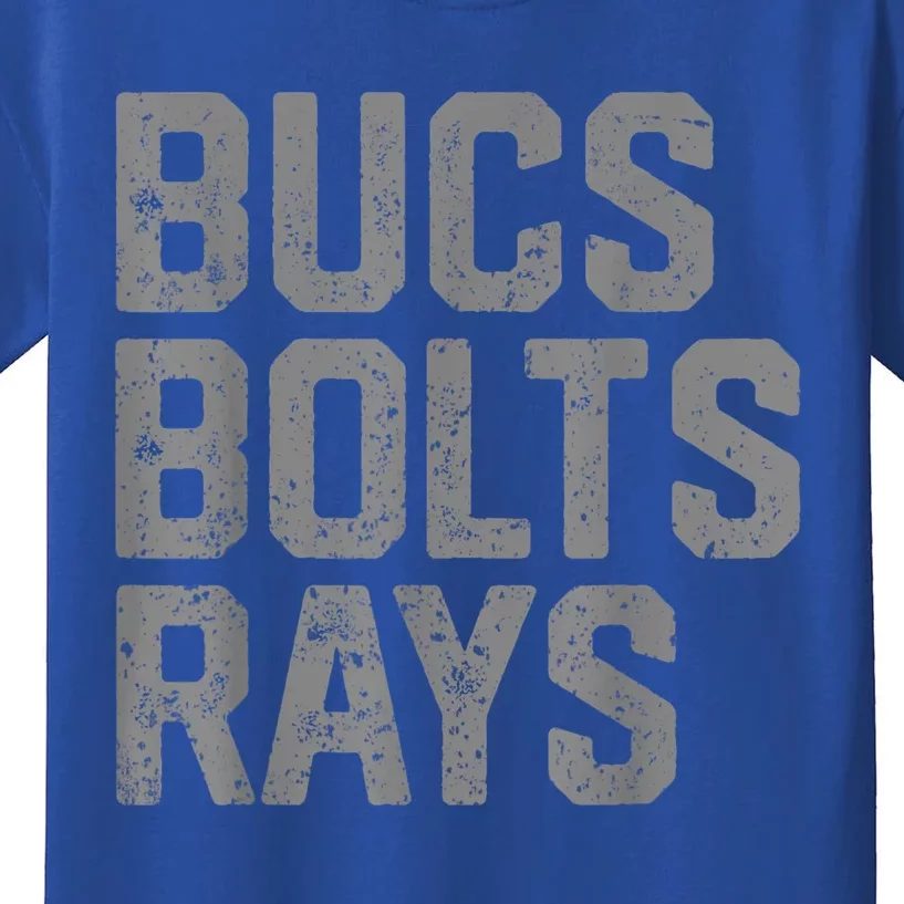Bucs Bolts Rays Kids T-Shirt