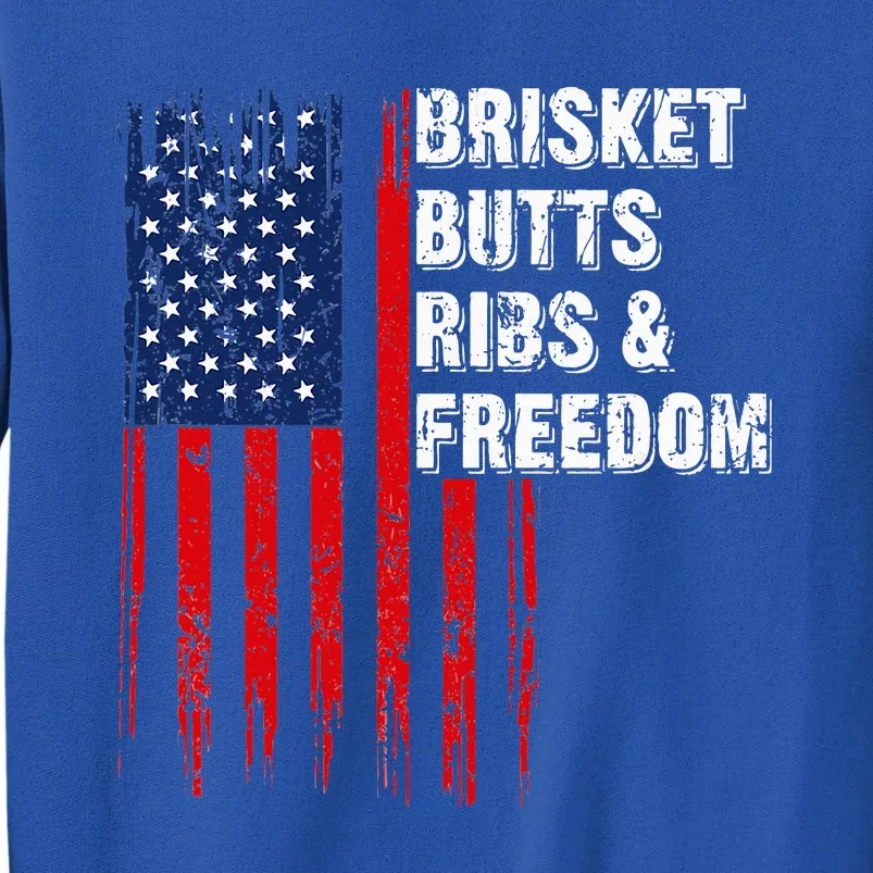 Brisket Butts Ribs And Freedom Steak Cooking Beef Roast Sweatshirt