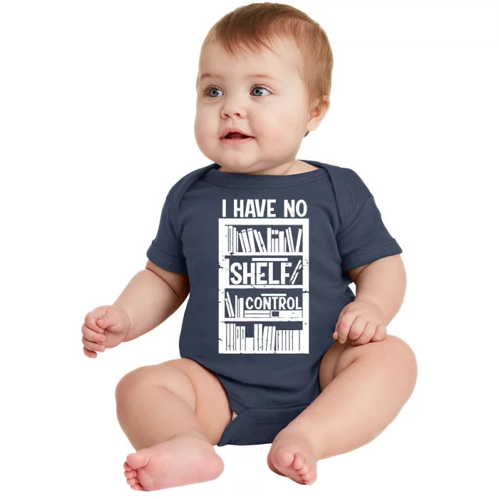 Bookshelf Bookworm Reading Baby Bodysuit