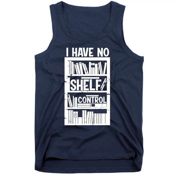 Bookshelf Bookworm Reading Tank Top