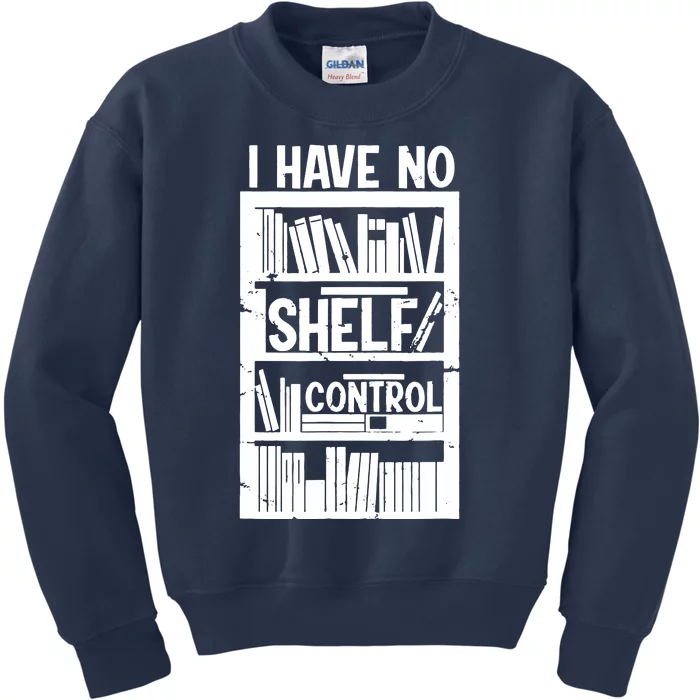 Bookshelf Bookworm Reading Kids Sweatshirt