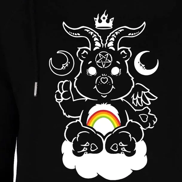 BAPHOBEAR Bear Rainbow Weed Cannabis Womens Funnel Neck Pullover Hood