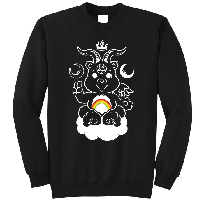 BAPHOBEAR Bear Rainbow Weed Cannabis Tall Sweatshirt