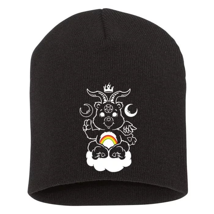 BAPHOBEAR Bear Rainbow Weed Cannabis Short Acrylic Beanie