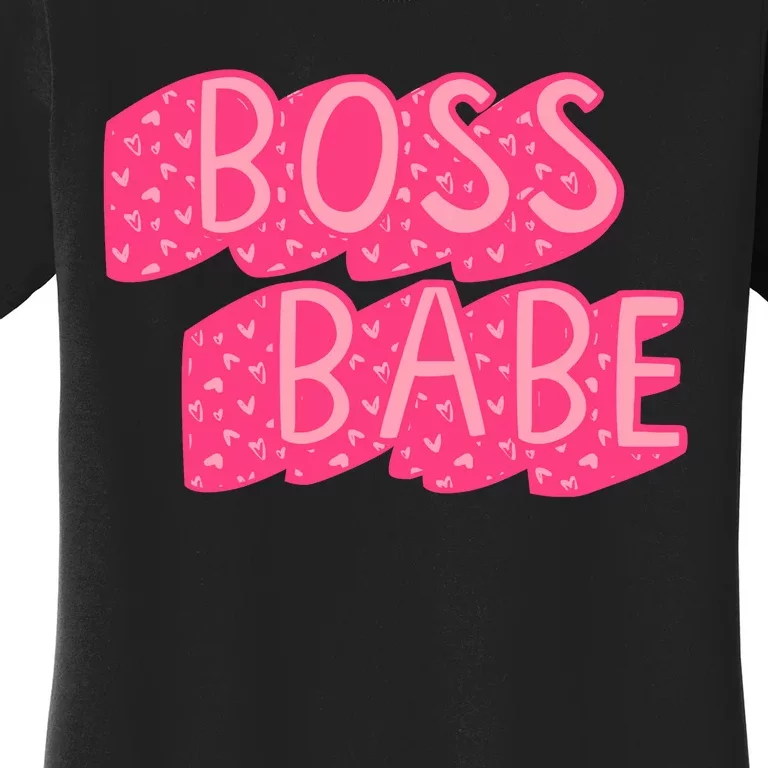 Boss Babe Retro Heart Women's T-Shirt