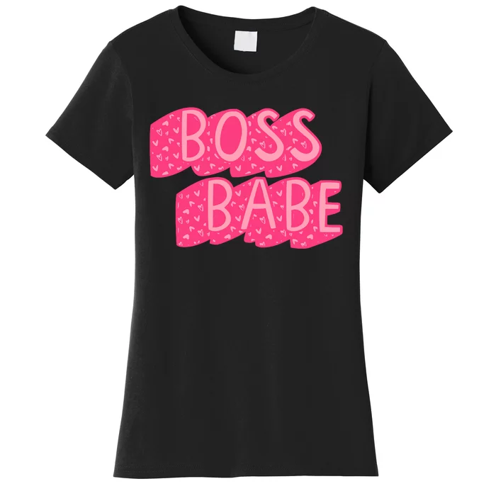 Boss Babe Retro Heart Women's T-Shirt