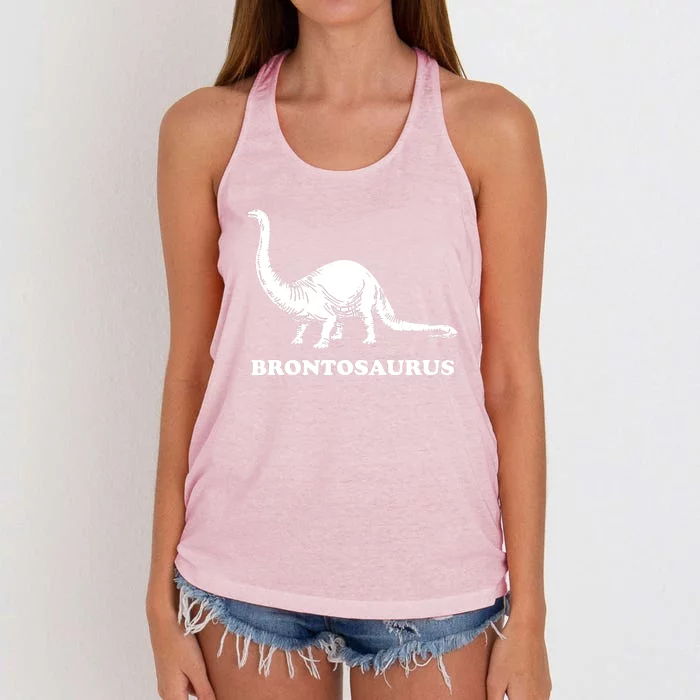 Brontosaurus Women's Knotted Racerback Tank