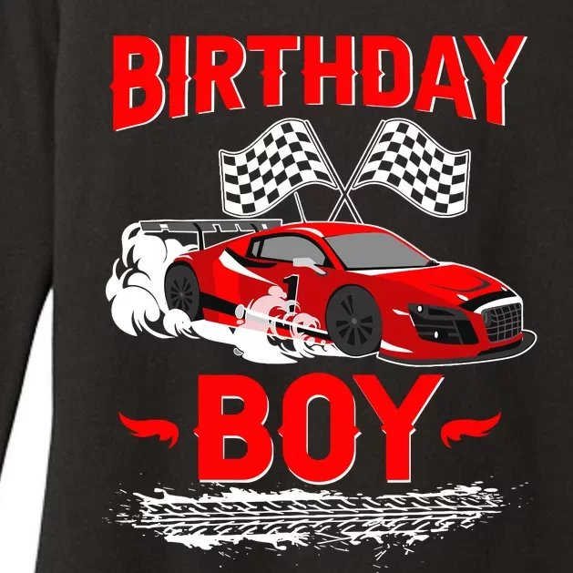 Birthday Boy Race Car Racing Car Driver Birthday Crew Womens CVC Long Sleeve Shirt