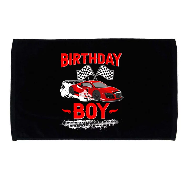 Birthday Boy Race Car Racing Car Driver Birthday Crew Microfiber Hand Towel