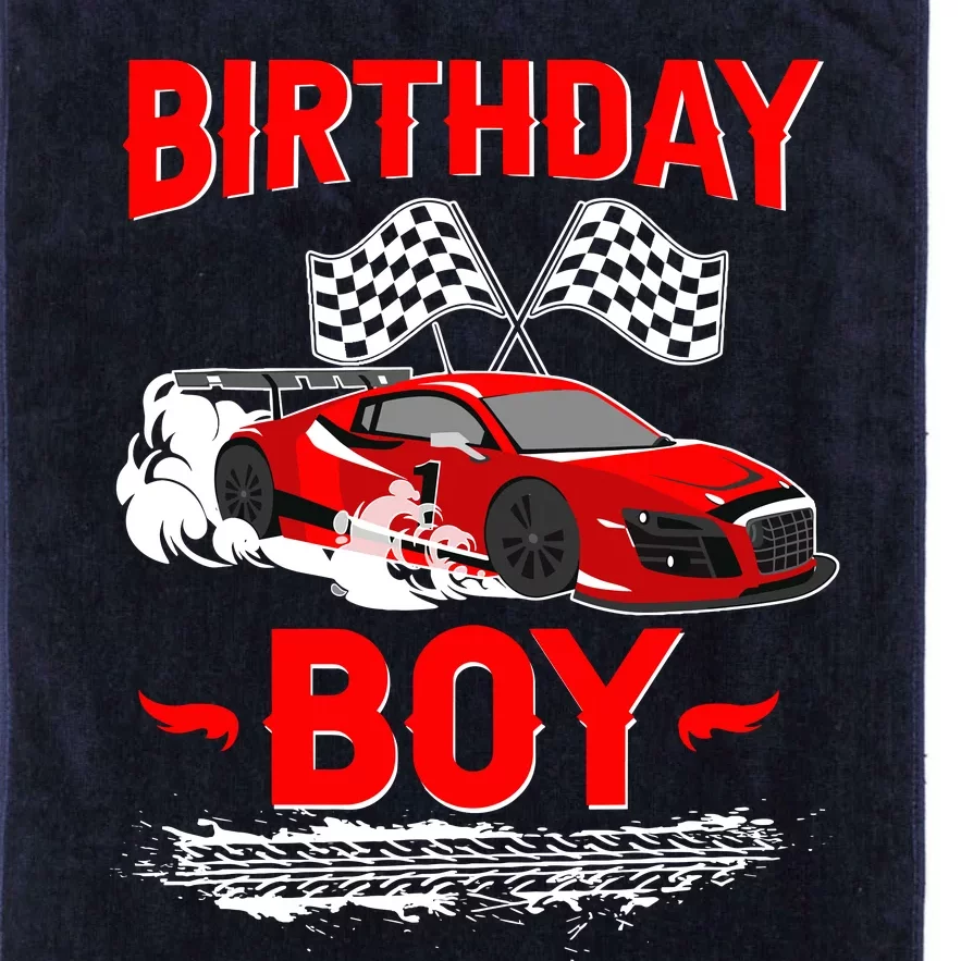 Birthday Boy Race Car Racing Car Driver Birthday Crew Platinum Collection Golf Towel