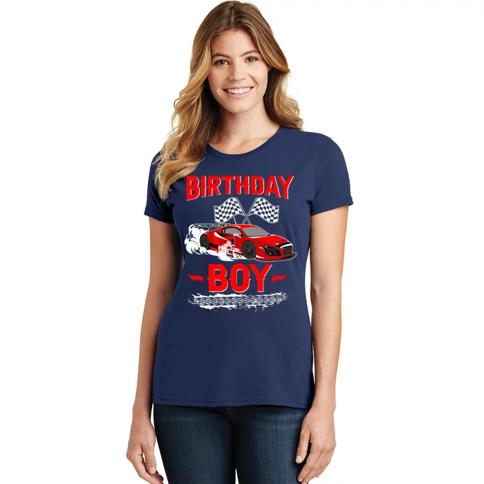 Birthday Boy Race Car Racing Car Driver Birthday Crew Women's T-Shirt