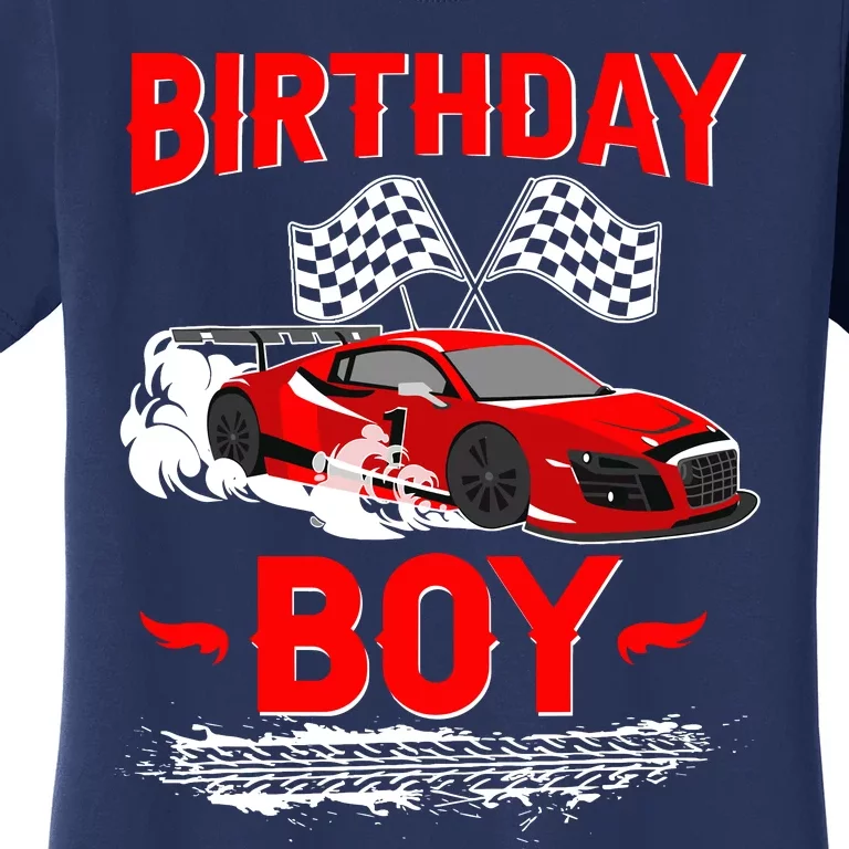 Birthday Boy Race Car Racing Car Driver Birthday Crew Women's T-Shirt