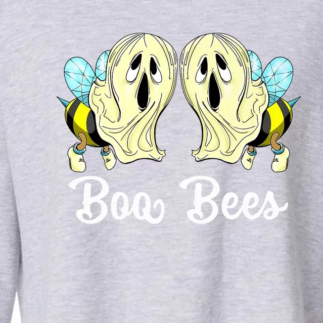 Boo Bees Retro Ghosts Boo Beekeeper Halloween Great Gift Cropped Pullover Crew