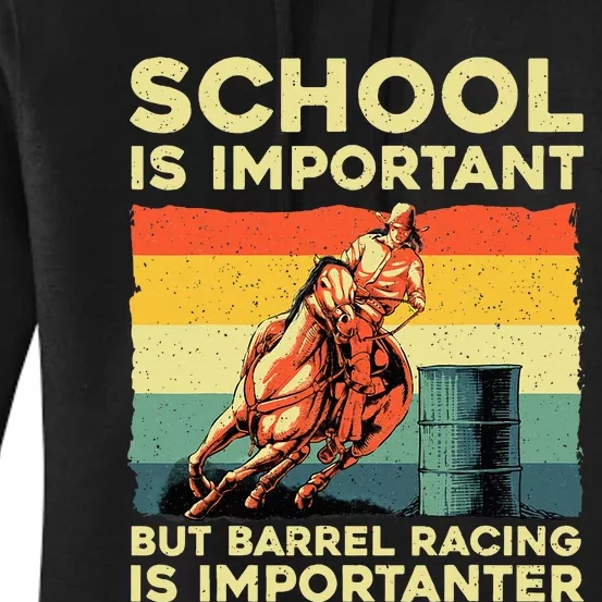 Best Barrel Racing Art For Women Barrel Racer Women's Pullover Hoodie