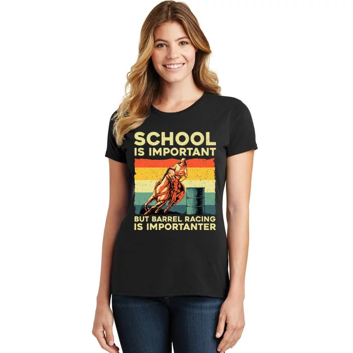 Best Barrel Racing Art For Women Barrel Racer Women's T-Shirt