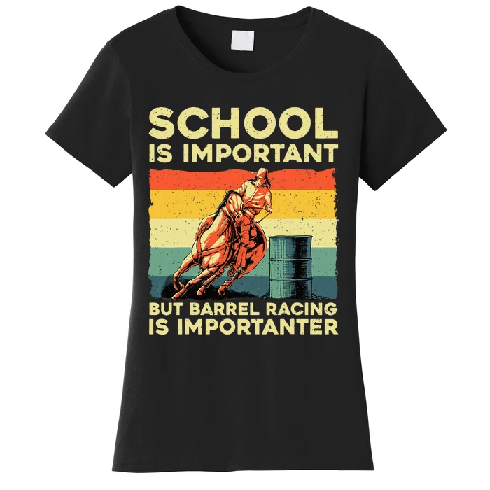 Best Barrel Racing Art For Women Barrel Racer Women's T-Shirt