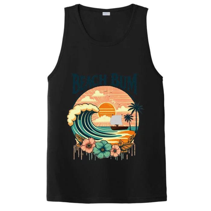 Beach Bum Retro Beach Performance Tank