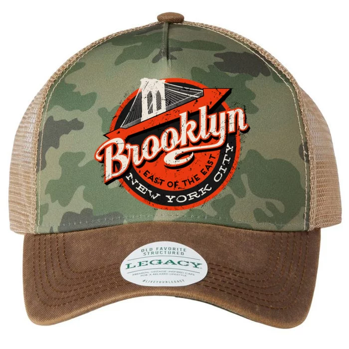 Brooklyn Bridge Retro New York Logo Legacy Tie Dye Trucker Hat