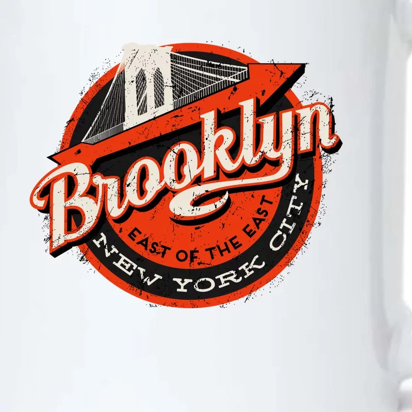 Brooklyn Bridge Retro New York Logo Black Color Changing Mug