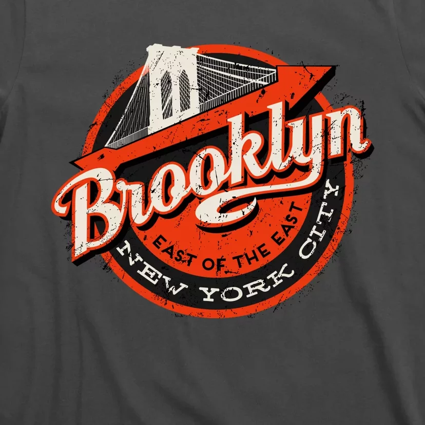 Brooklyn Bridge Retro New York Logo T-Shirt