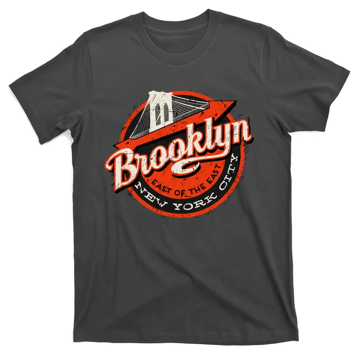 Brooklyn Bridge Retro New York Logo T-Shirt