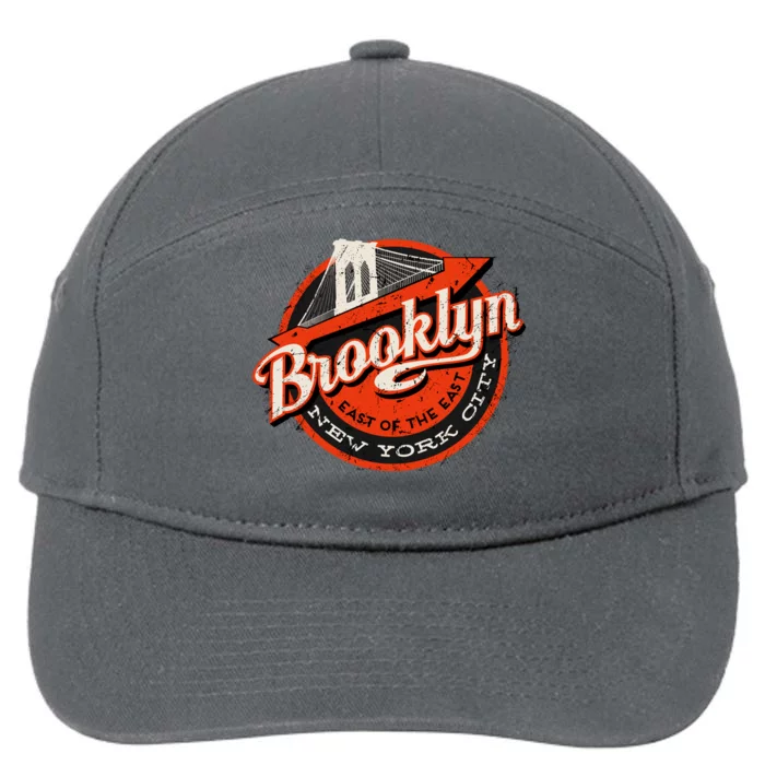 Brooklyn Bridge Retro New York Logo 7-Panel Snapback Hat