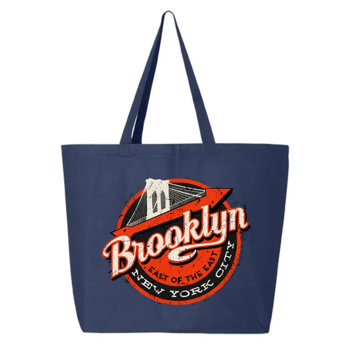 Brooklyn Bridge Retro New York Logo 25L Jumbo Tote