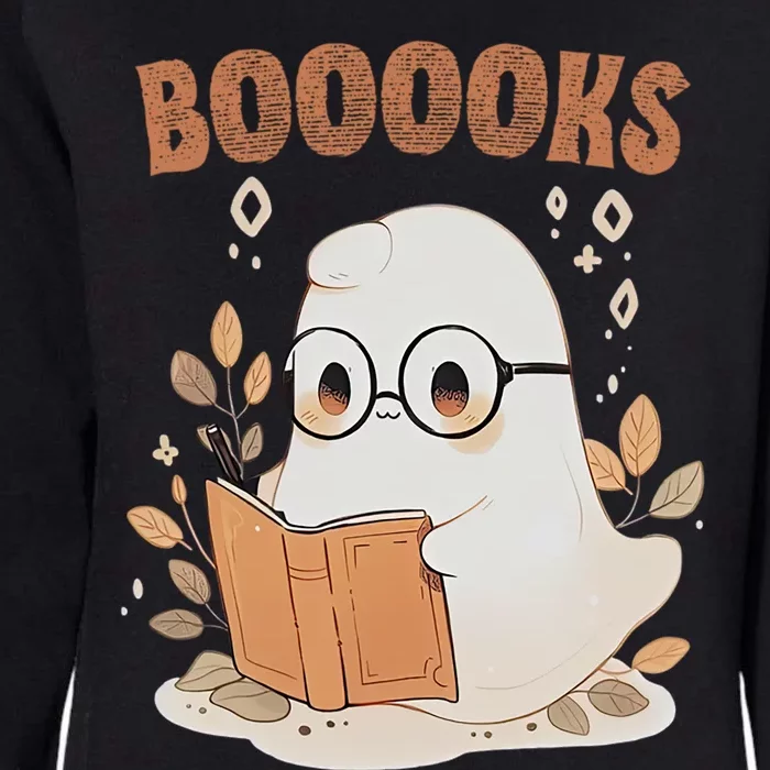 Boo Boooks Reading Book Bookworm Happy Halloween Funny Ghost Cool Gift Womens California Wash Sweatshirt