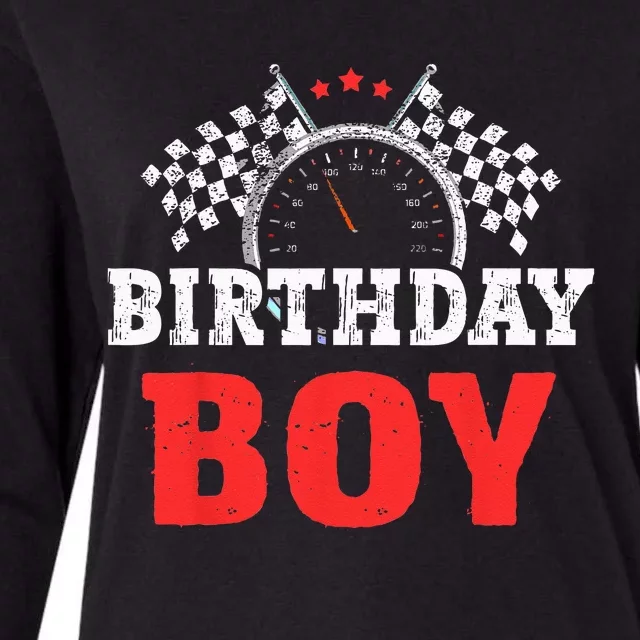 Birthday Boy Race Car Racing Car Driver Birthday Crew Womens Cotton Relaxed Long Sleeve T-Shirt