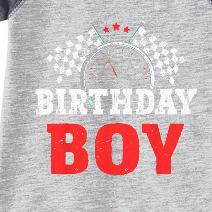 Birthday Boy Race Car Racing Car Driver Birthday Crew Infant Baby Jersey Bodysuit