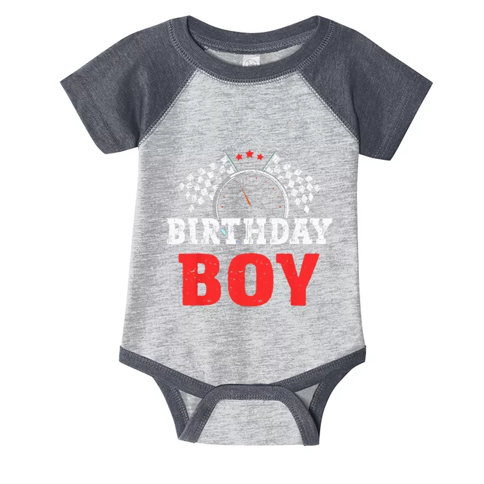 Birthday Boy Race Car Racing Car Driver Birthday Crew Infant Baby Jersey Bodysuit