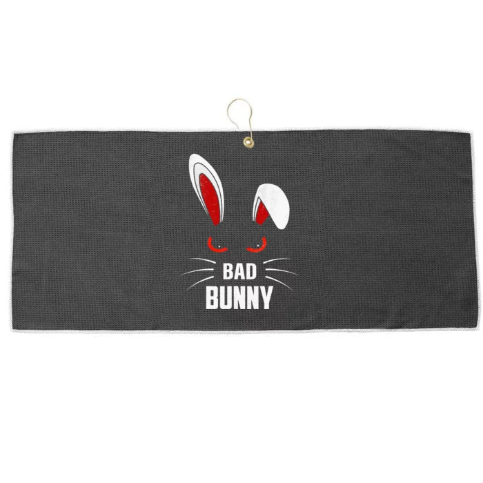 Bad Bunny Scary Rabbit Cool Animal Lover Large Microfiber Waffle Golf Towel