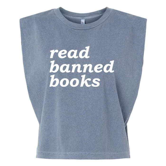 Banned Books Shirt Read Banned Books Gift For Reader Garment-Dyed Women's Muscle Tee