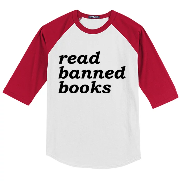 Banned Books Shirt Read Banned Books Gift For Reader Kids Colorblock Raglan Jersey