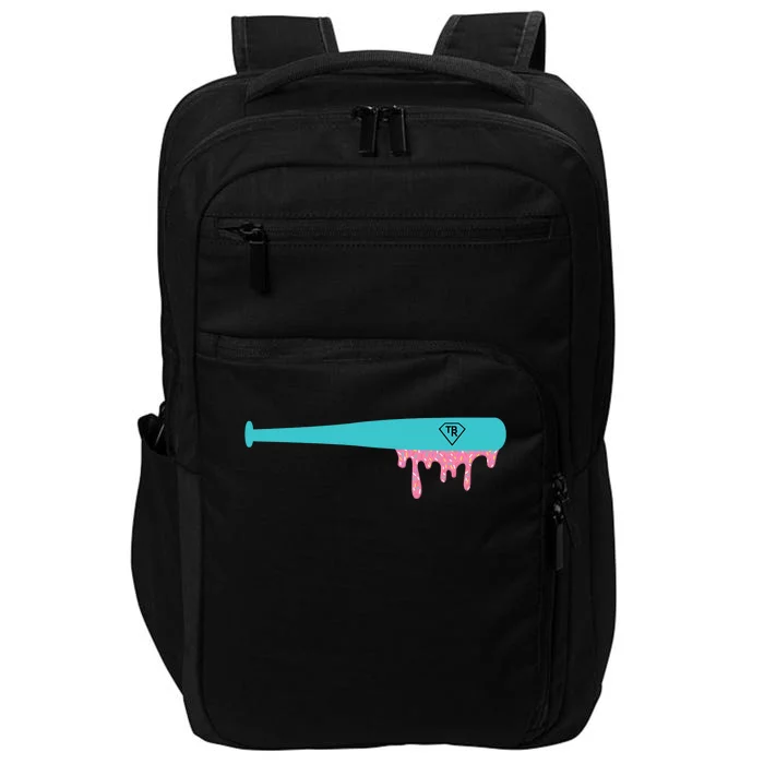 Baseball Bat Sprinkle Drip Impact Tech Backpack